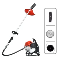 Mitsuyama DX-PCH-52BP, 2 Stroke 52CC Backpack Multi Crop Brush Cutter With Accessories 