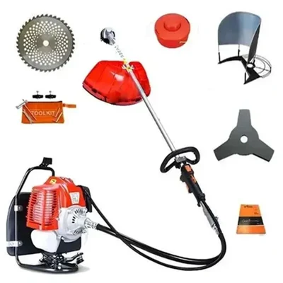 Greenleaf BP-GX-63, 3HP 63cc 2-Stroke Petrol Engine Backpack Brush Cutter for Gardening and Farming