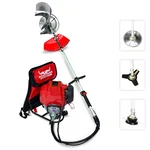 BALWAAN Krishi BX-50B, 50cc 4-Stroke Petrol Operated Backpack Brush Cutter Machine with Free Accessories