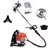 Backpack Brush Cutter with Round Tiller Attachment, 4-Stroke 31CC