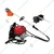 Heavy Duty GX-35 Backpack Brush Cutter 35 cc and 4 Stroke Engine with Flat Tiller Attachment