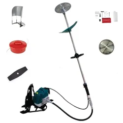 GRAMSTRONG 2 Stroke 52 CC Backpack Grass Cutting Machine With Accessories