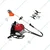 Heavy Duty GX-35 Backpack Brush Cutter 35 cc and 4 Stroke Engine with Round Tiller Attachment