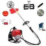 Heavy Duty Backpack 2 Stroke 52 CC 4 in 1 Mini Weeder | Multipurpose Brush Cutter With Flat Weeder Attachment