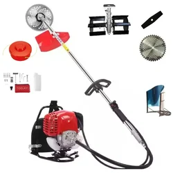 Heavy Duty Backpack 2 Stroke 52 CC 4 in 1 Mini Weeder | Multipurpose Brush Cutter With Flat Weeder Attachment  