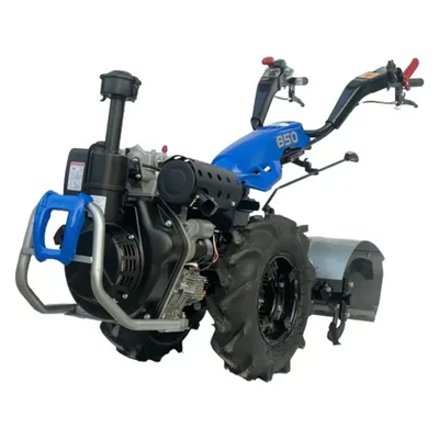Sprayman BSC 850DE New, Back Rotary Self Start Power Tiller, 10 HP KAMA 186FE Diesel Engine With New Rotary Ditcher (6 Month Warranty)