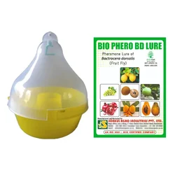 Sonkul Agro Combo Pack of Bio Phero BD Bactrocera Dorsalis (Fruit Fly) Lure & Mac Phill Trap Set of 10 Pieces