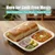 3 Compartment 9 Inch Bagasse Meal Tray || Sturdy, Compostable & Heat-Safe || Perfect for Parties, Events & Buffets(Pack-50 Pcs )