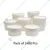 2400 Pcs, 125 ml White Disposable Bagasse Paper Container with Lid for Picnic, Travel, Food Truck 