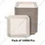 10000 Pcs, 6 Inch Premium Bagasse Square Tray for Food Serving and Takeaway