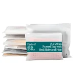 15 x 22cm Frosted Bag with Seal Slider and Hole for Fruits, Vegetables and Apparel Packing