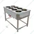 GBE 45 X 24 X 32 inch 8 Pot Electric Operated Bain Marie for Catering Service Purpose