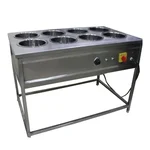 Mira Steel 8 Pots Electric Bain Marie 4 Litre Capacity, 4KW and Double SS Body