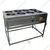 Mira Steel 8 Pots Electric Bain Marie 4 Litre Capacity, 4KW and Double SS Body