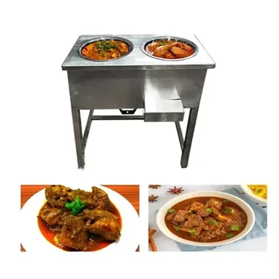  Mira Steel 2 Pots Electric Bain Marie 4 Litre Capacity, 3kW Power and Double SS Body