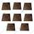 Pack of 8 Bakelite sheet for Vinayak Machines Manual Panipuri Press Machine with Mild Steel Body With 8 Sheets