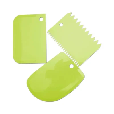 Set of 3 pcs Plastic Scrapper for Cake Decorating Pastry Baking Tool