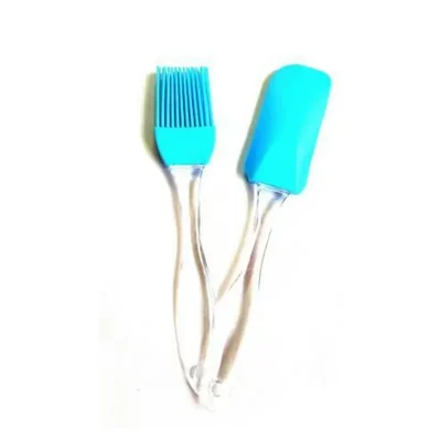 Set of Spatula and Brush for Baking Purpose
