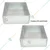 Combo of 8 Inch and 9 Inch Aluminium Square Cake Baking Mould/Pan Tray,2.25 Inch Deep