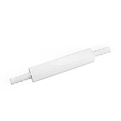 (3X22 Inch) White Food Grade Plastic Ball Bearing Non-Stick Rolling Pin for Fondant, Pie Crust, Cookie, Pastry, Pizza Dough