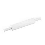 (3X22 Inch) White Food Grade Plastic Ball Bearing Non-Stick Rolling Pin for Fondant, Pie Crust, Cookie, Pastry, Pizza Dough