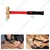 De Neers Hand Tools Combo of 450 gm and 1130 gm Brass Ball Pein Hammer With Fiberglass Handle