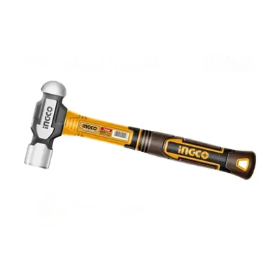 Ingco 16o z Ball Pein Hammer with Drop Forged Head and Fiberglass Handle for Home and Pro Use (HBPH81016)