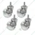 Prakash 4 Pieces 50 MM Thread Type Ball Caster Wheel