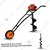 Balwaan BE-63T, 63cc 2-Stroke Trolley Type Earth Auger Machine with 4 inch Drill Bit | Hole Digger with Double Gear Box