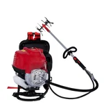 Balwaan Krishi BX-35B, Brush Cutter 35CC 4 Stroke Backpack Brush Cutter Machine With Round Tiller Attachment
