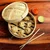 Round Shape Bamboo Wooden Base Dimsum Basket With Lid(Size-13 cm)
