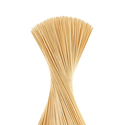 HORECA, 700 Pcs, 10 Inch Wooden Bamboo Skewers Sticks, Perfect for Grilling, Roasting & Party Treats