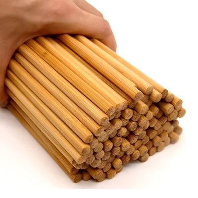 100 Pairs, 9.5 Inch Reusable Bamboo Chopsticks for Sushi, Noodle & Fried Rice