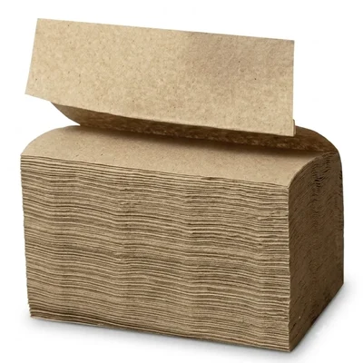 (Set of 150 Sheets) Bamboo M-Fold Napkins 2-Ply High Absorbent Disposable Paper Towels for Picnic Travel Food Truck(Pack-100)