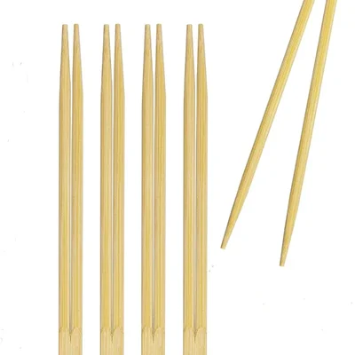 100 Pairs, 8 Inch Bamboo Reusable Chopsticks for Cuisine and Kitchen Essentials