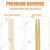 100 Pairs, 8 Inch Bamboo Reusable Chopsticks for Cuisine and Kitchen Essentials