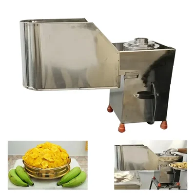 Heavy Duty 300 Kg/hr Stainless Steel Banana Slicer Machine With 1HP Motor