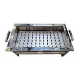 Vinayak Machines Premium Quality SS 24 inch Gas Operated Barbeque Grill Machine with 8 Skewers