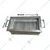 Portable 15x36 inch Square Shape Charcoal Barbeque Grill with Both Side Handle and Stainless Steel Body