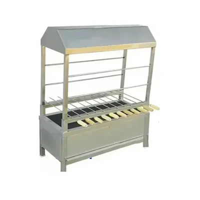 Mira Steel 18 x 11 X 30 inch Charcoal Operated Barbeque Machine with Hood