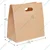 500pcs Brown D-Cut 80 GSM Kraft Paper Basket Bag
