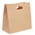 500pcs Brown D-Cut 80 GSM Kraft Paper Basket Bag