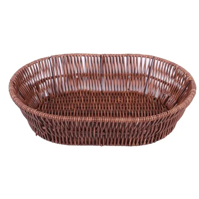 Home & Kitchen Fiber Chapati/Roti (Bread, Cake, Cup Cake) Basket for Table Serving(Shape-Oval)