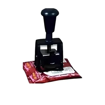 Batch Printing Stamp Machine in Steel Finish without Ink/Cartridge