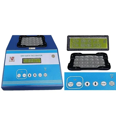 24 Test tubes of 12 mm Dia Dry Bath Incubator with Range 5 to 100C as per Quality Standards