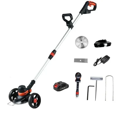 Heavy Duty Battery Operated Brush Cutter | Grass Cutter | Battery Lawn Mower, with Accessories