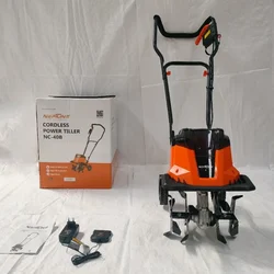Neptune NC-40B Heavy Duty 20V Battery Operated Mini Tiller With 2 Batteries & Charger