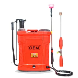 OEM 2in1 Manual and 12V 12Ah Battery Operated 20L Agriculture knapsack Sprayer with Accessories for Agriculture Use