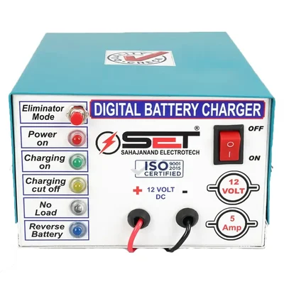12V/5Ampere Digital Battery Charger (Autocut) For Charging Battery From 5 AH To 220 AH Battery