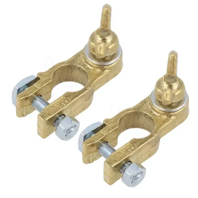 Battery Clamp (2 Pcs) Terminal  For 4 stroke 9 HP  (186F) Diesel Power Tiller / Cultivator, 186F-037